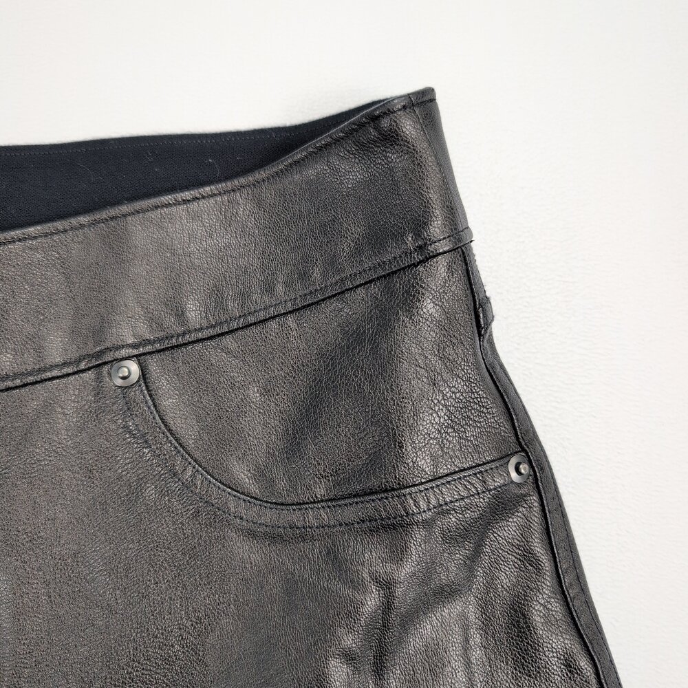 Spanx Faux Leather Pant Sz L - Picture 9 of 14